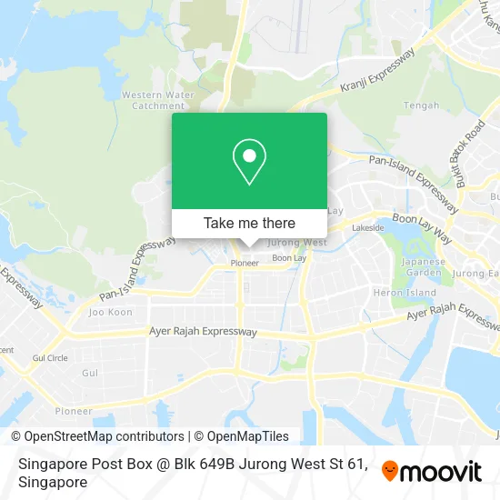 Singapore Post Box @ Blk 649B Jurong West St 61 map