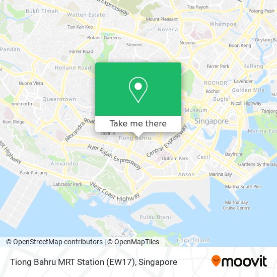 Tiong Bahru MRT Station (EW17) map