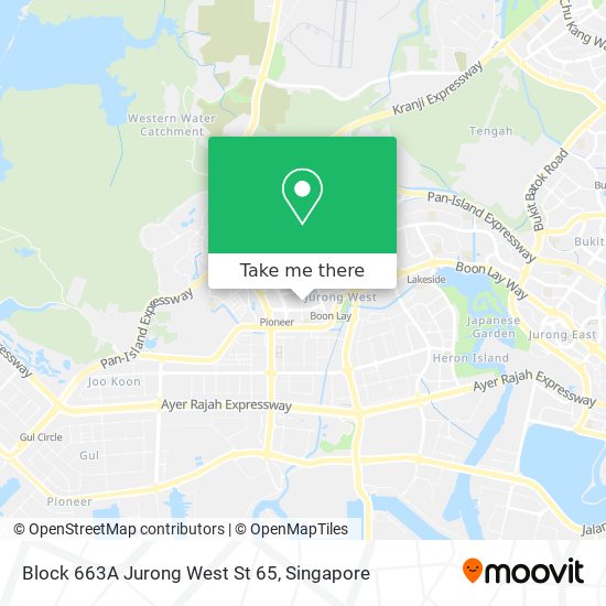 Block 663A Jurong West St 65 map