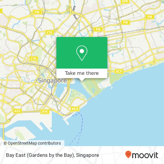 Bay East (Gardens by the Bay) map