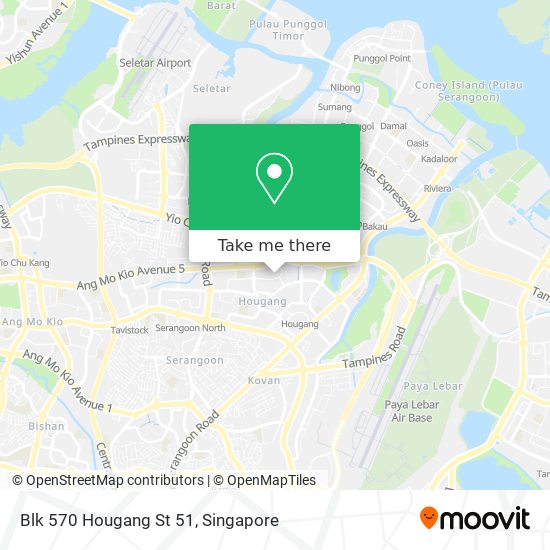 Blk 570 Hougang St 51 map