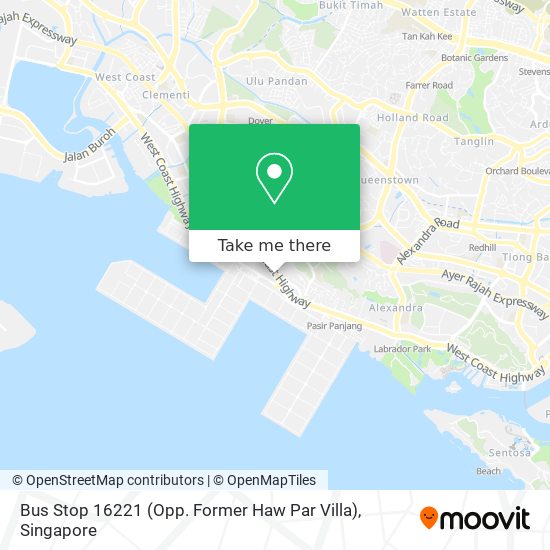 Bus Stop 16221 (Opp. Former Haw Par Villa) map