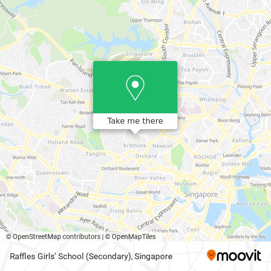 Raffles Girls' School (Secondary) map