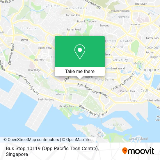 Bus Stop 10119 (Opp Pacific Tech Centre) map