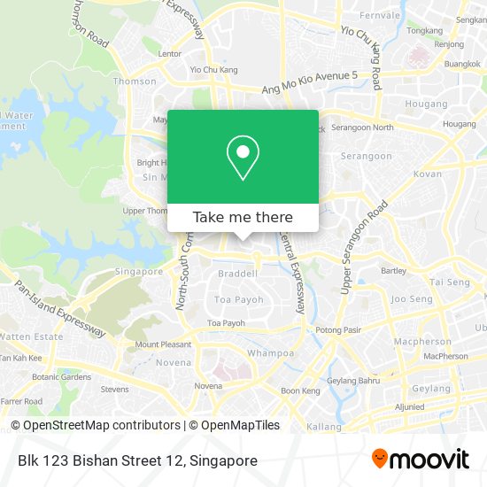 Blk 123 Bishan Street 12 map