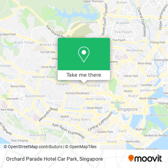 Orchard Parade Hotel Car Park map