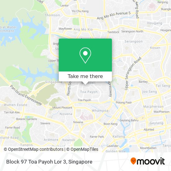 Block 97 Toa Payoh Lor 3 map