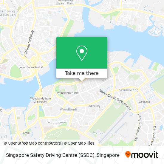 Singapore Safety Driving Centre (SSDC) map