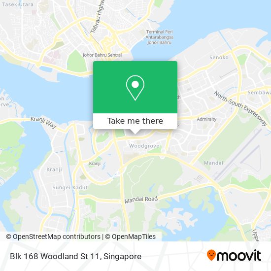 Blk 168 Woodland St 11 map