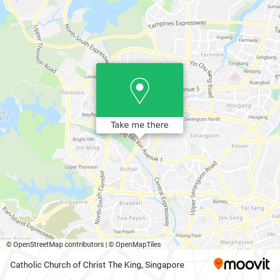 Catholic Church of Christ The King map