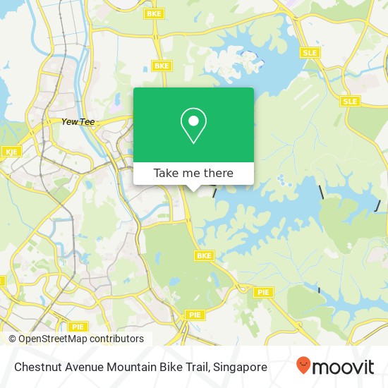 Chestnut Avenue Mountain Bike Trail map