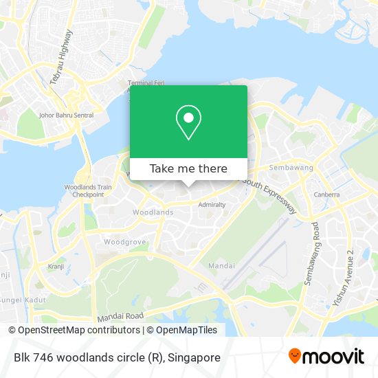 Blk 746 woodlands circle (R) map