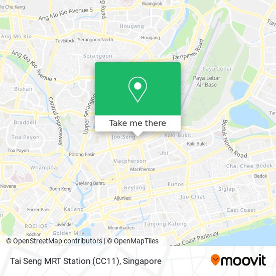 Tai Seng MRT Station (CC11)地图