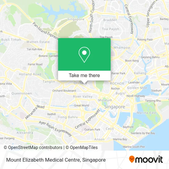 Mount Elizabeth Medical Centre map