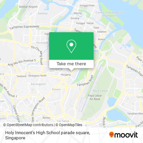 Holy Innocent's High School parade square map