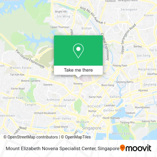 Mount Elizabeth Novena Specialist Center map