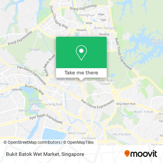 Bukit Batok Wet Market map