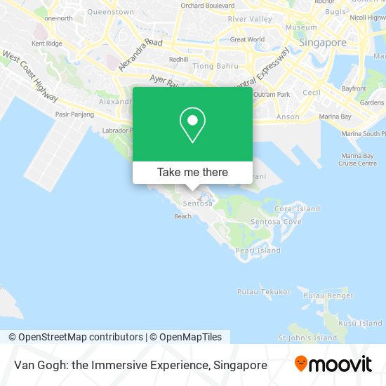 Van Gogh: the Immersive Experience map