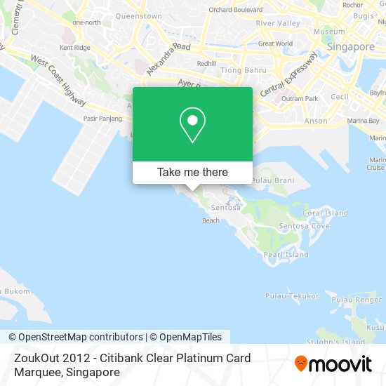 ZoukOut 2012 - Citibank Clear Platinum Card Marquee map