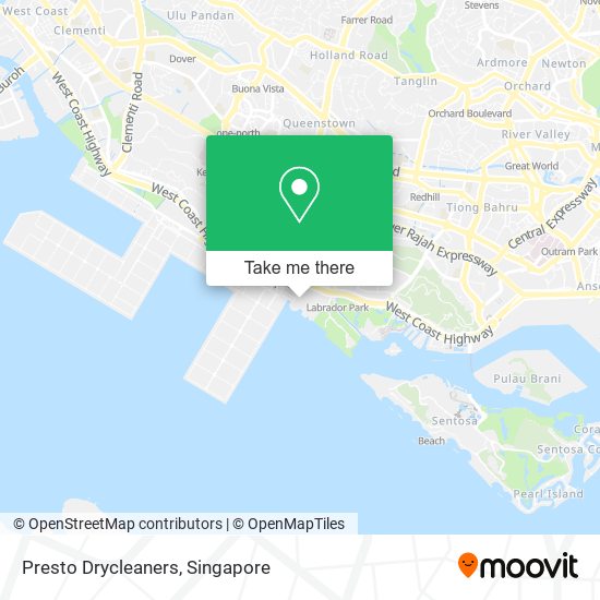 Presto Drycleaners map