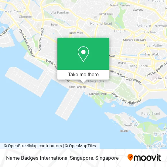 Name Badges International Singapore map