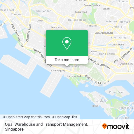 Opal Warehouse and Transport Management map