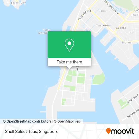 Shell Select Tuas map