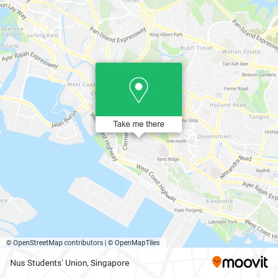 Nus Students' Union map