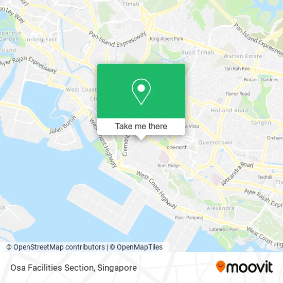 Osa Facilities Section map
