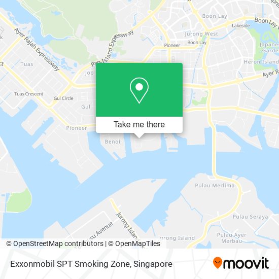 Exxonmobil SPT Smoking Zone map