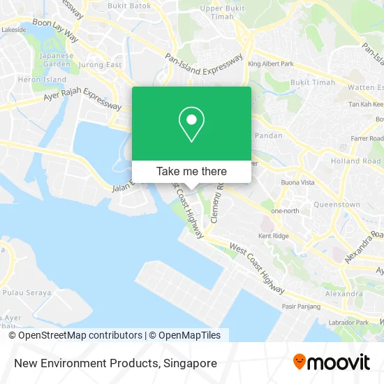 New Environment Products map