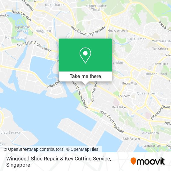 Wingseed Shoe Repair & Key Cutting Service map
