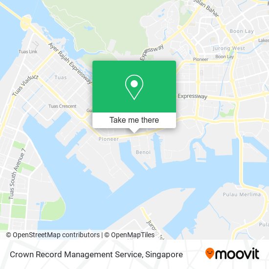 Crown Record Management Service map
