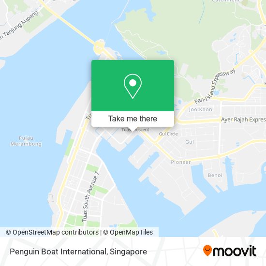 Penguin Boat International map