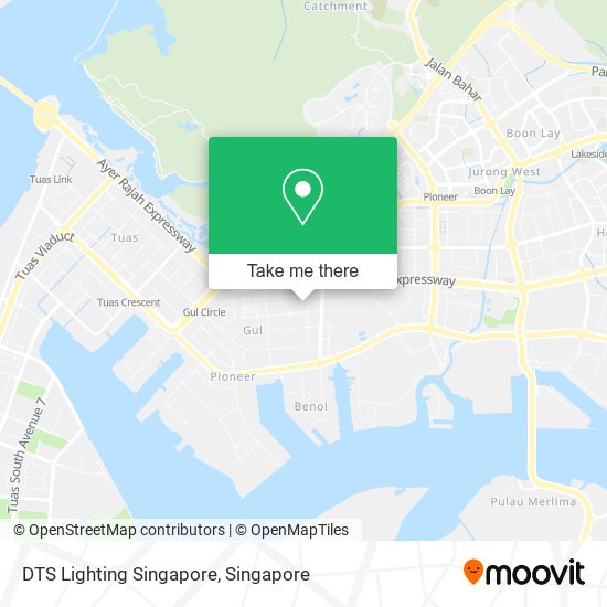DTS Lighting Singapore map
