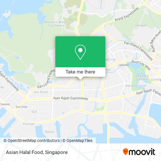 Asian Halal Food map