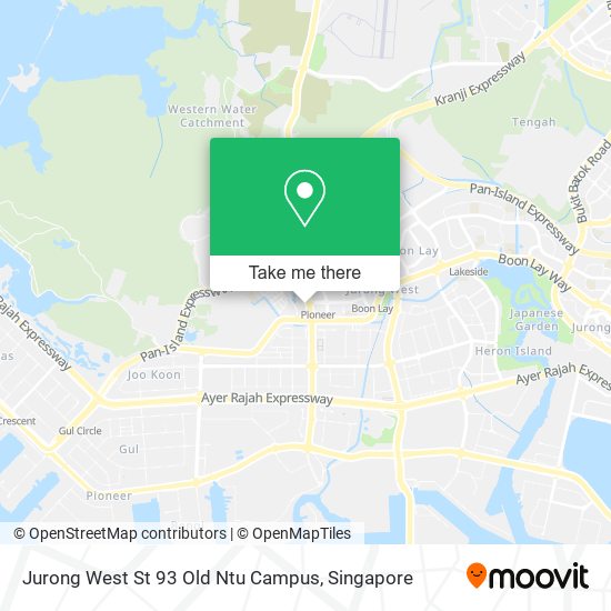 Jurong West St 93 Old Ntu Campus map
