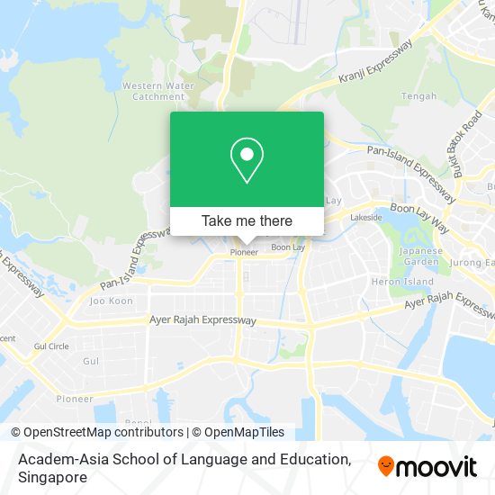 Academ-Asia School of Language and Education map