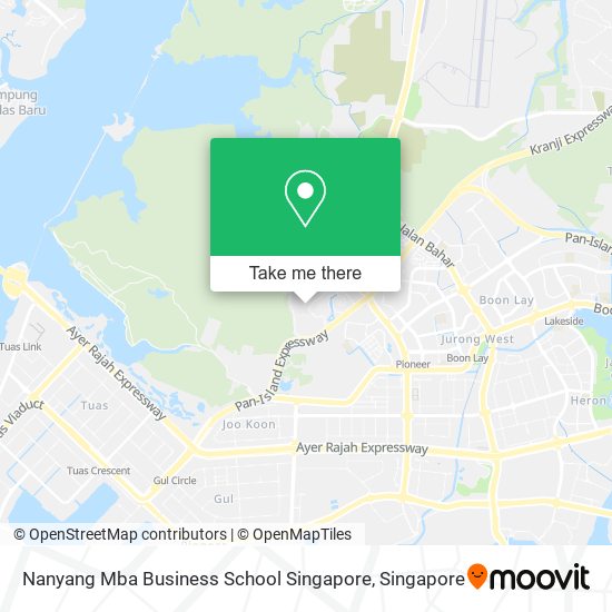 Nanyang Mba Business School Singapore map