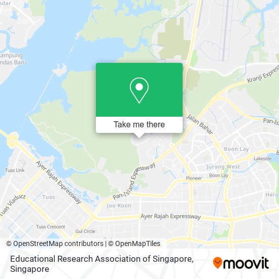 Educational Research Association of Singapore map