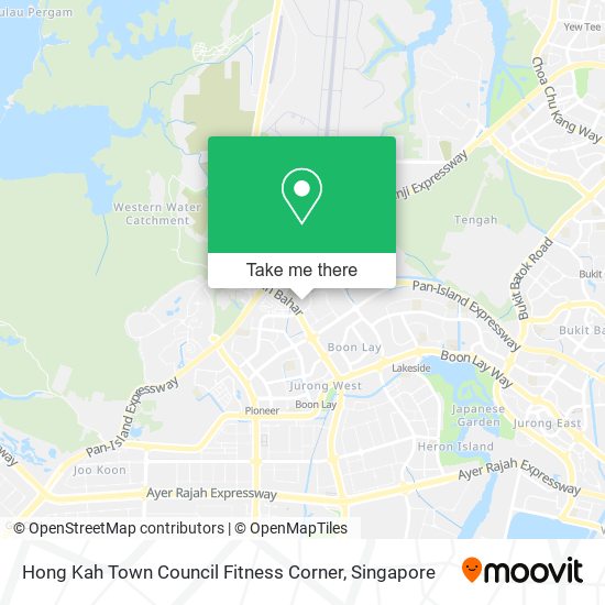 Hong Kah Town Council Fitness Corner map