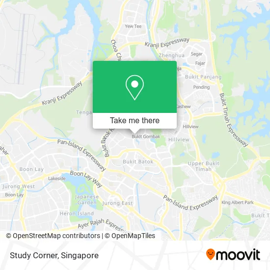 Study Corner map