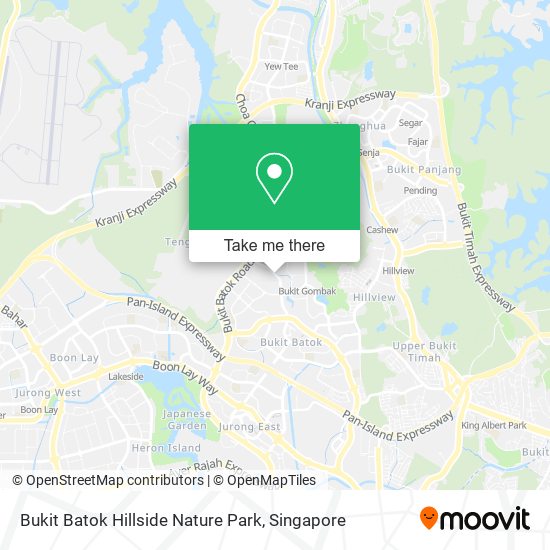 Bukit Batok Hillside Nature Park map