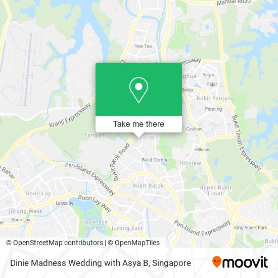Dinie Madness Wedding with Asya B map