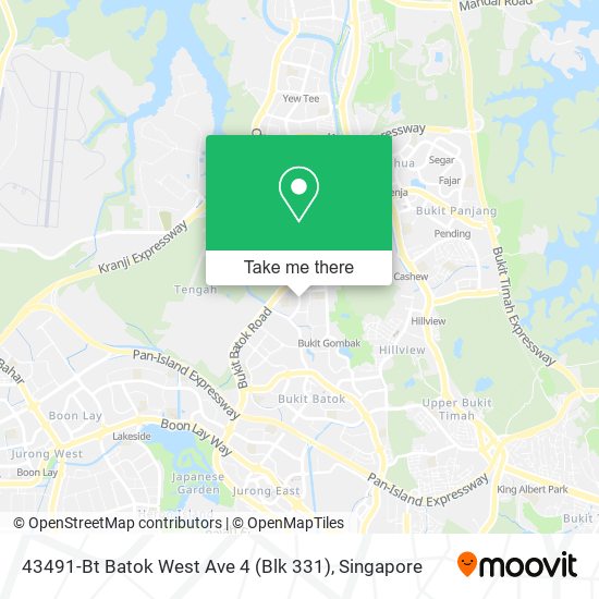 43491-Bt Batok West Ave 4 (Blk 331) map