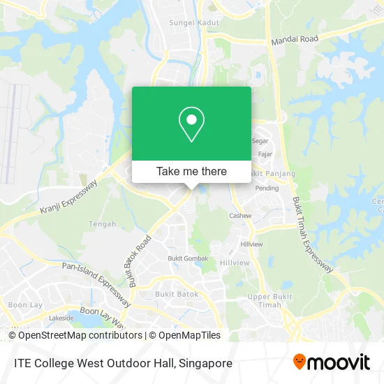 ITE College West Outdoor Hall map