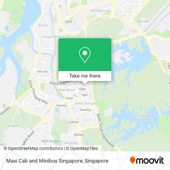 Maxi Cab and Minibus Singapore map