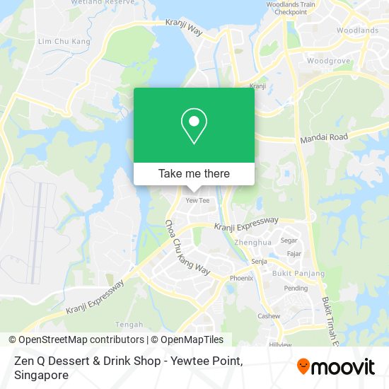 Zen Q Dessert & Drink Shop - Yewtee Point map