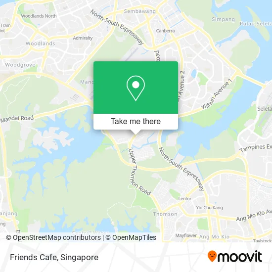 Friends Cafe map