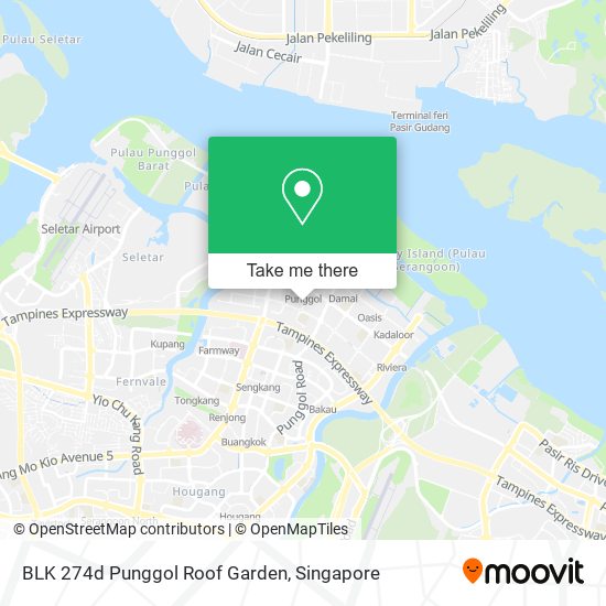 BLK 274d Punggol Roof Garden map